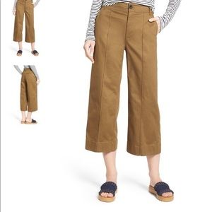 Madewell Langford High Rise Wide Leg Crop Pants